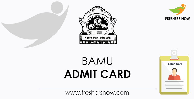 BAMU Admit Card BAMU Admit Card