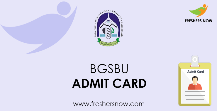 BGSBU Admit Card BGSBU Admit Card