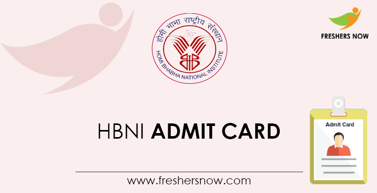 HBNI Admit Card HBNI Admit Card