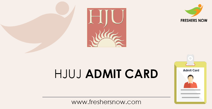 HJUJ Admit Card HJUJ Admit Card