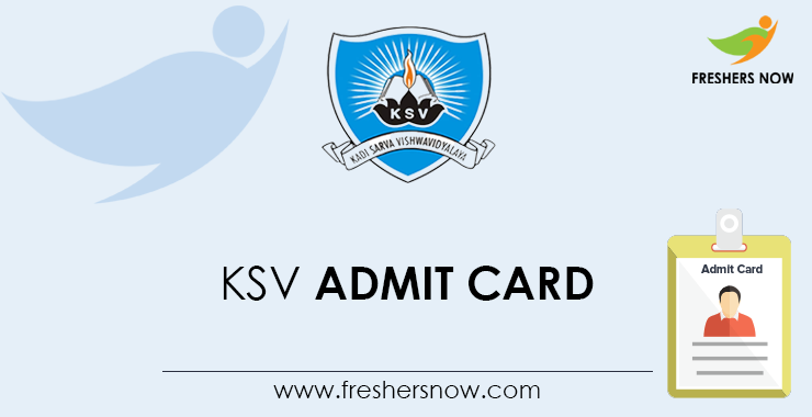KSV Admit Card KSV Admit Card