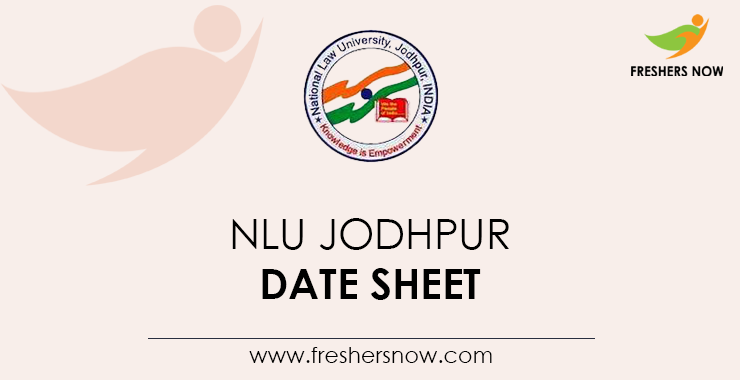 NLU-Jodhpur-Date-Sheet NLU-Jodhpur-Date-Sheet