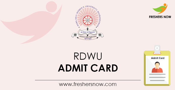 RDWU Admit Card RDWU Admit Card