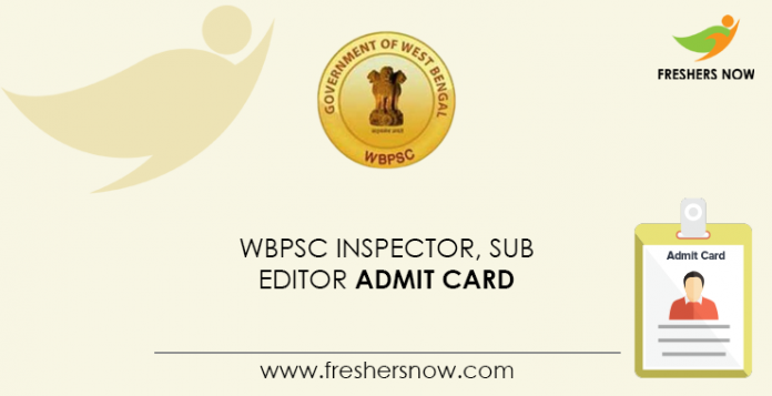 WBPSC-Inspector,-Sub-Editor-Admit-Card WBPSC-Inspector,-Sub-Editor-Admit-Card