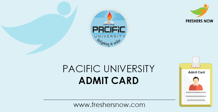 Pacific University Admit Card Pacific University Admit Card