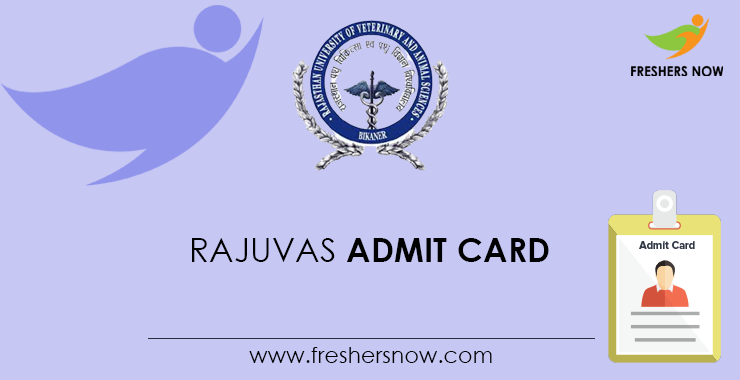 RAJUVAS Admit Card 2022 Download | UG, PG Hall Ticket RAJUVAS Admit Card 2022 Download | UG, PG Hall Ticket