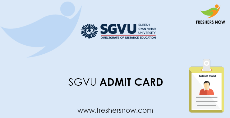 SGVU Admit Card SGVU Admit Card