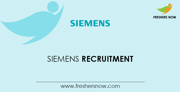 Siemens Recruitment Siemens Recruitment