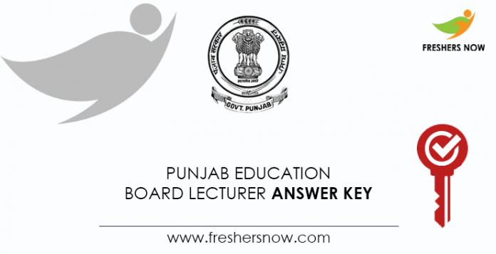 Punjab-Education-Board-Lecturer-Answer-Key Punjab-Education-Board-Lecturer-Answer-Key