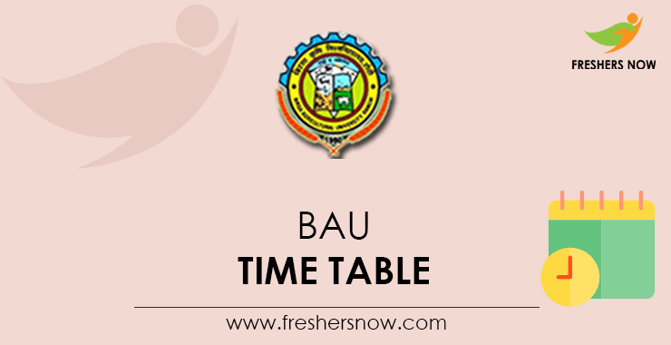BAU Time Table BAU Time Table