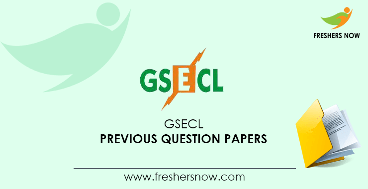 GSECL Previous Question Papers GSECL Previous Question Papers