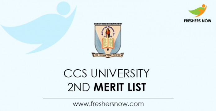 CCS-University-2nd-Merit-List CCS-University-2nd-Merit-List