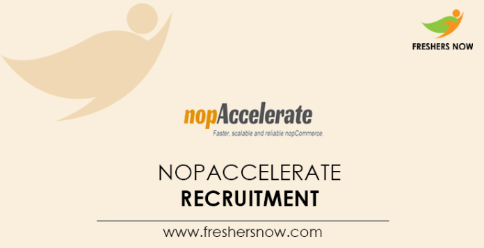 nopAccelerate Recruitment nopAccelerate Recruitment