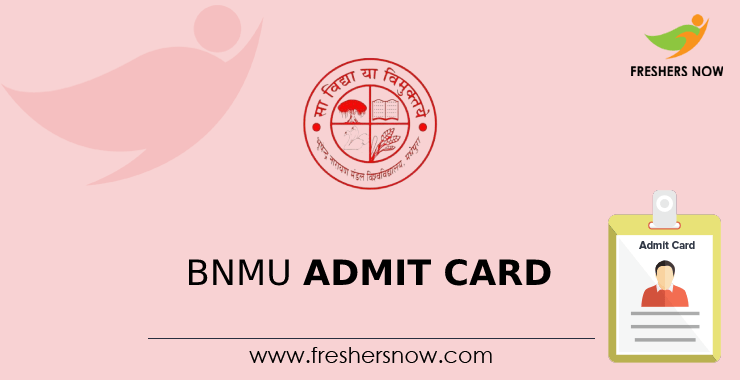 BNMU Admit Card BNMU Admit Card