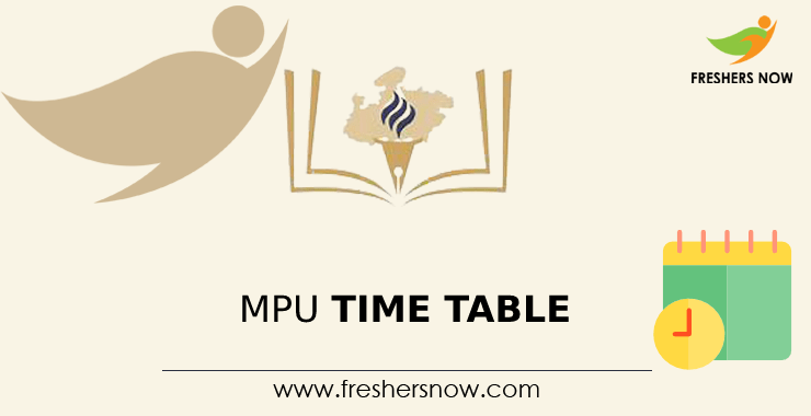 MPU Time Table MPU Time Table