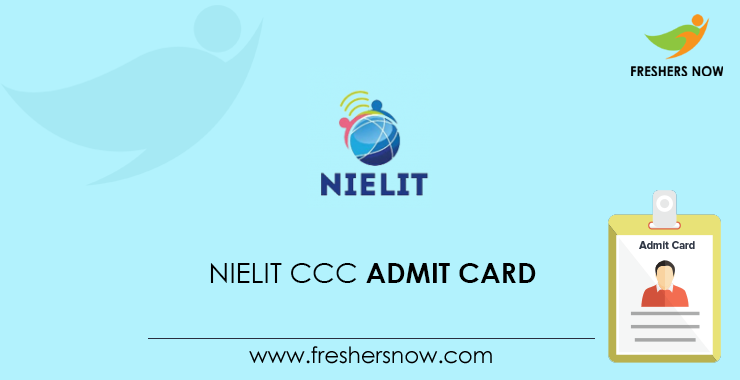 NIELIT CCC Exam Admit Card
