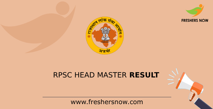 RPSC Master Master Result