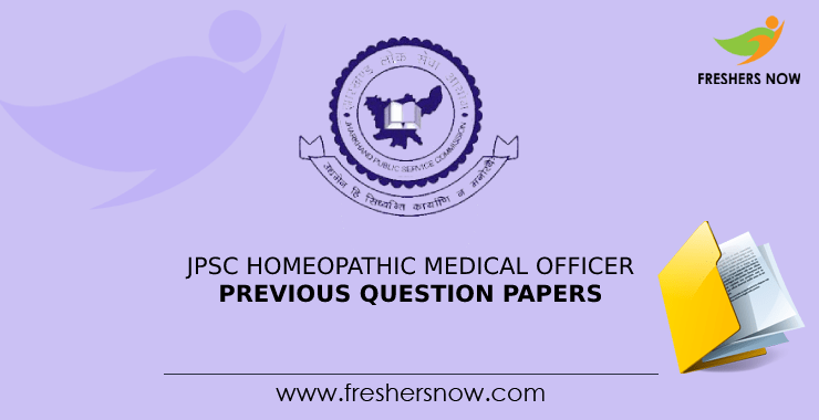 JPSC Homeopathic Physician Past Question Documents