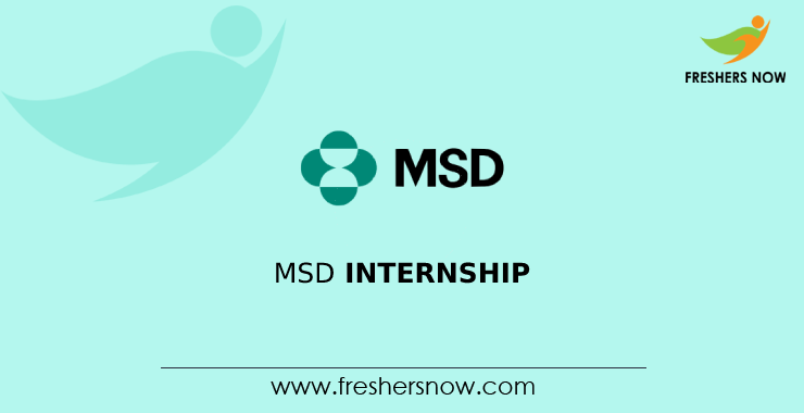 MSD Internship MSD Internship