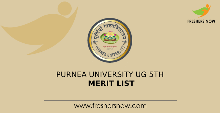 Purnea University UG 5th Merit List