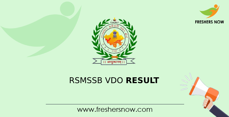 RSMSSB VDO Result RSMSSB VDO Result