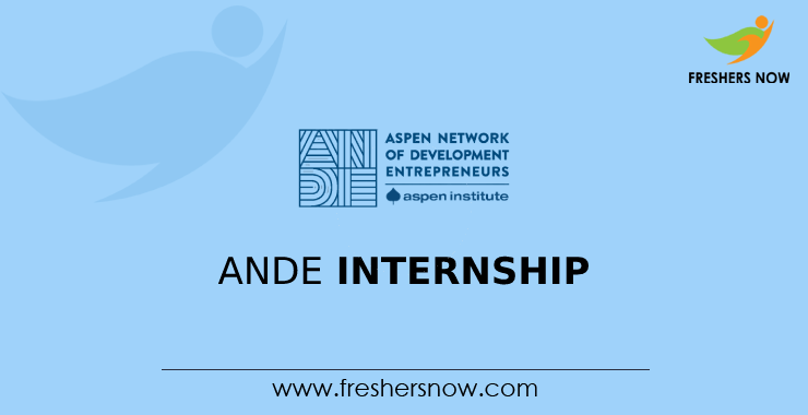 ANDE Internship ANDE Internship