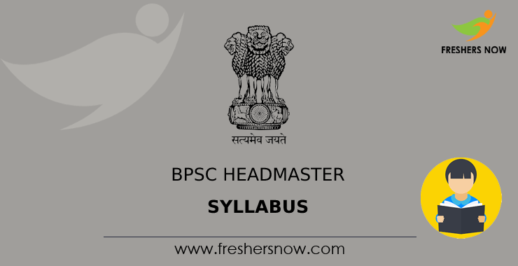 BPSC Headmaster Syllabus BPSC Headmaster Syllabus