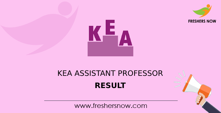 KEA Assistant Professor Result