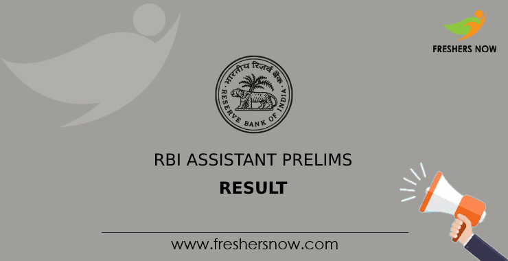 RBI Assistant Prelims Result RBI Assistant Prelims Result