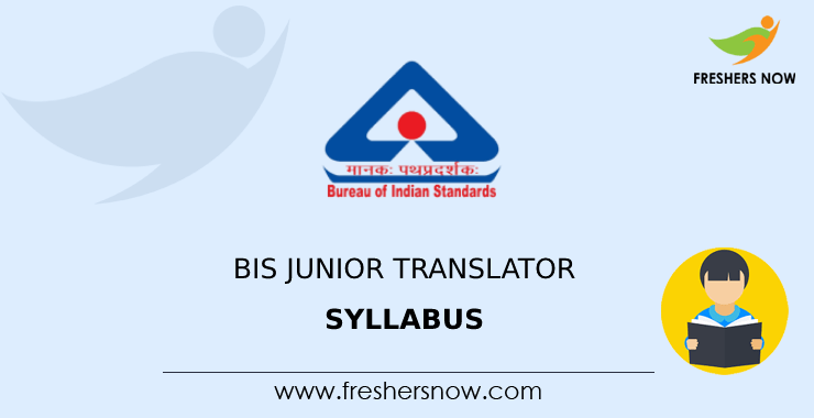BIS Junior Translator Syllabus BIS Junior Translator Syllabus