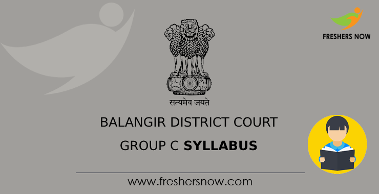 Balangir District Court Group C Syllabus Balangir District Court Group C Syllabus