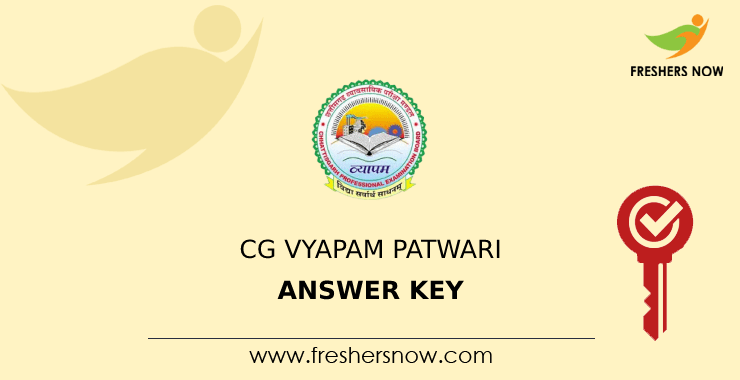 CG Vyapam Patwari Answer Key CG Vyapam Patwari Answer Key