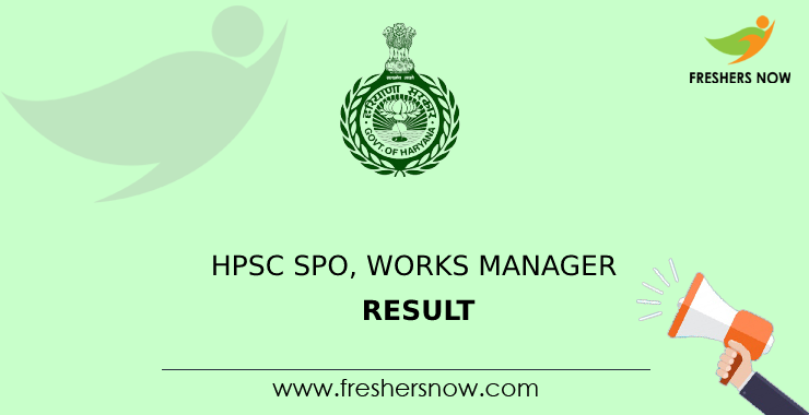 HPSC SPO, Works Manager Result HPSC SPO, Works Manager Result