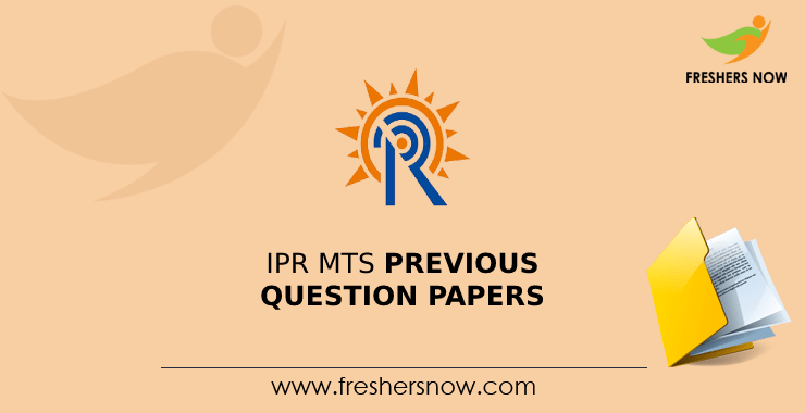IPR MTS Previous Question Papers IPR MTS Previous Question Papers