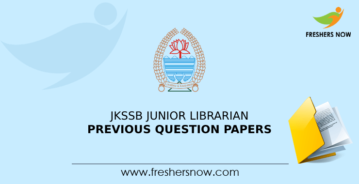 JKSSB Junior Librarian Previous Question Papers JKSSB Junior Librarian Previous Question Papers