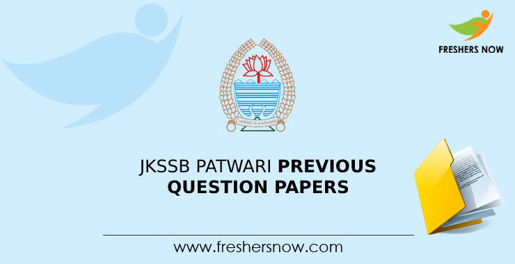 JKSSB Patwari Previous Question Papers JKSSB Patwari Previous Question Papers