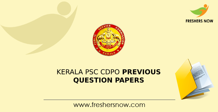 Kerala PSC CDPO Previous Question Papers Kerala PSC CDPO Previous Question Papers