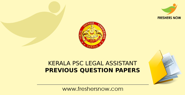 Kerala PSC Legal Assistant Previous Question Papers Kerala PSC Legal Assistant Previous Question Papers