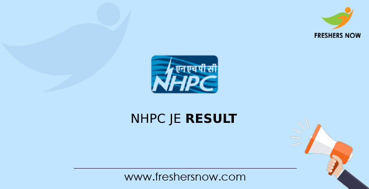 NHPC JE Result NHPC JE Result