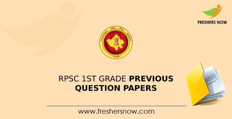 RPSC 1st Grade Previous Question Papers RPSC 1st Grade Previous Question Papers