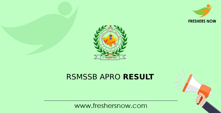 RSMSSB APRO Result RSMSSB APRO Result