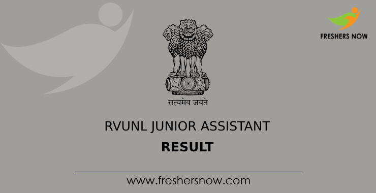 RVUNL Junior Assistant Result RVUNL Junior Assistant Result