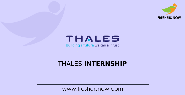 Thales Internship Thales Internship