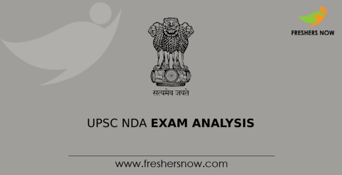 UPSC NDA Exam Analysis UPSC NDA Exam Analysis