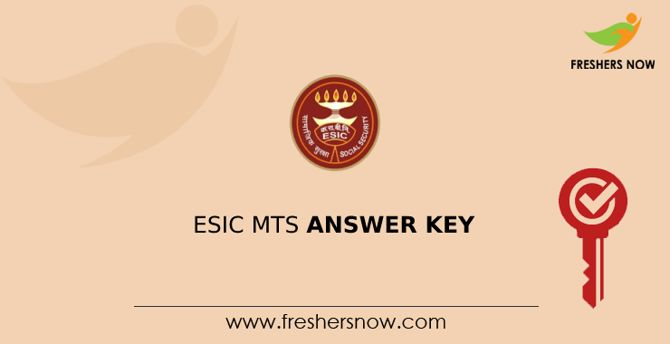ESIC MTS Answer Key ESIC MTS Answer Key