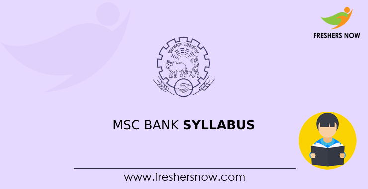 MSC Bank Syllabus MSC Bank Syllabus