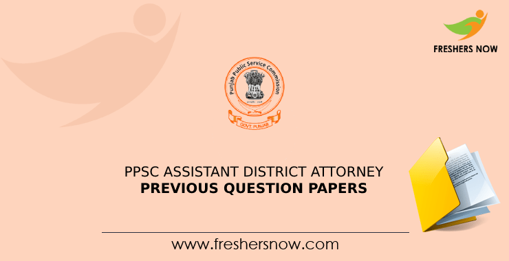 PPSC Assistant District Attorney Previous Question Papers PPSC Assistant District Attorney Previous Question Papers