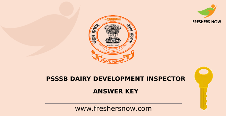 PSSSB Dairy Development Inspector Answer Key PSSSB Dairy Development Inspector Answer Key