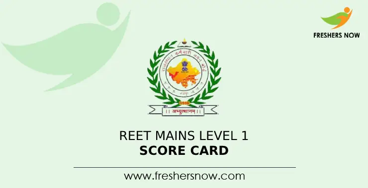 Reet Mains Level 1 Score Card 2023 Released Download Marksheet Reet Mains Level 1 Score Card 2023 Released Download Marksheet
