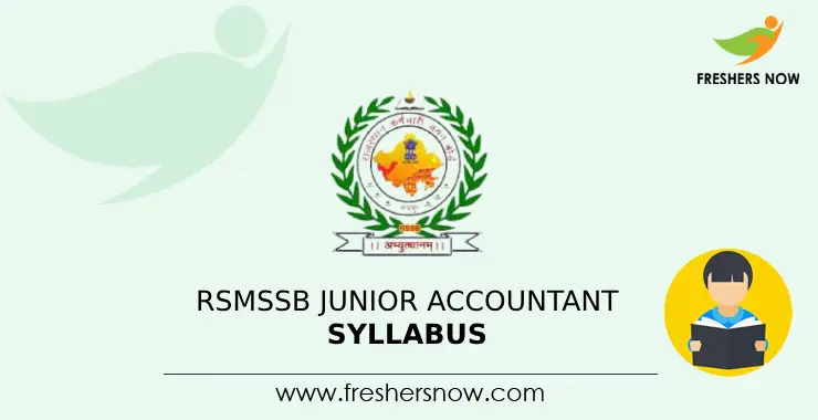 Rsmssb Junior Accountant Syllabus 2025 Exam Pattern Rsmssb Junior Accountant Syllabus 2025 Exam Pattern